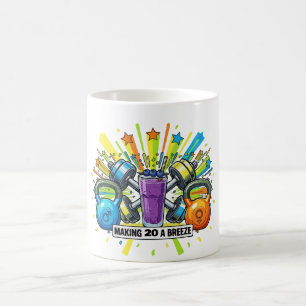 Aangepaste Fitness Smoothie Viering Koffiemok