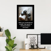 Aangepaste fitnessquote Persoonlijke trainer Gym Poster (Thuiskantoor)