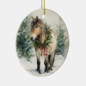 Aangepaste Fjord Paard Kerst Ornament Gift (Rechts)