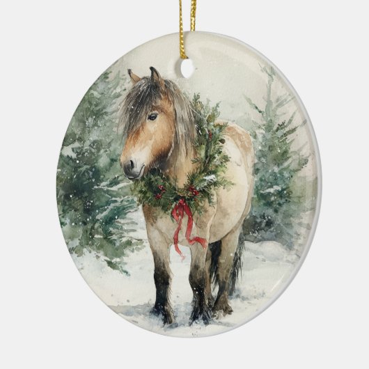 Aangepaste Fjord Paard Kerst Ornament Gift (Links)