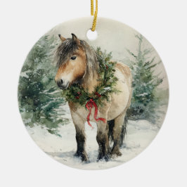 Aangepaste Fjord Paard Kerst Ornament Gift