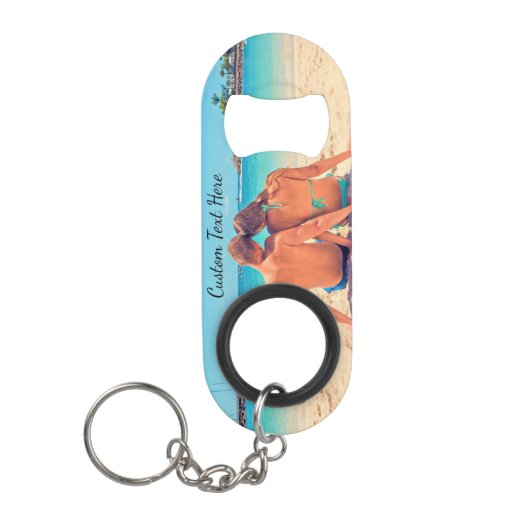Aangepaste flaconopening voor uw foto-Sleutelhange Mini Flessenopener (Voorkant)