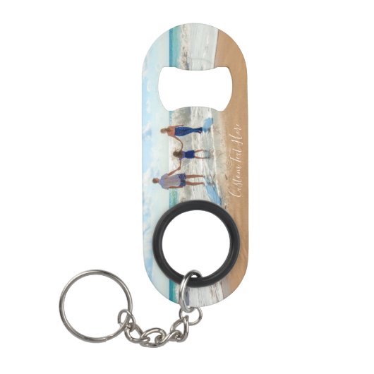 Aangepaste flaconopening voor uw foto-Sleutelhange Mini Flessenopener (Voorkant)