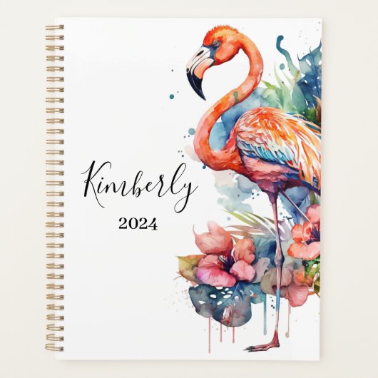 Aangepaste Flamingo Planner (Voorkant)