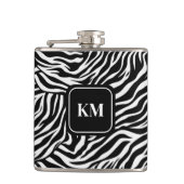 Aangepaste Flask Zebra Print Heupfles (Voorkant)