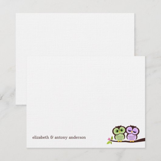 Aangepaste flat in eigendom - Bedankt voor je opme Kaart (Voorkant / Achterkant)