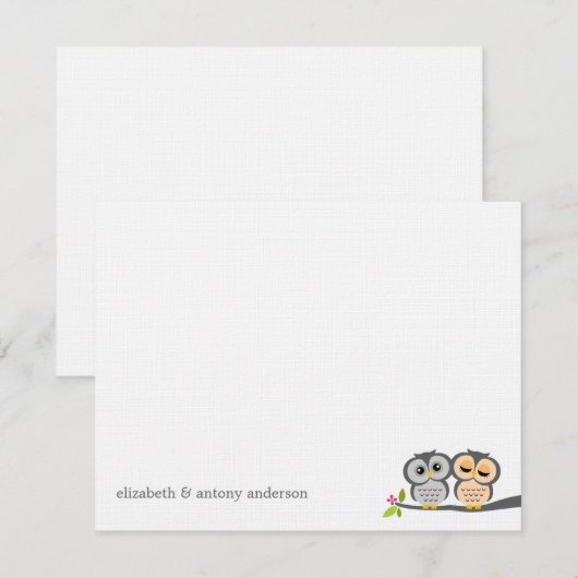 Aangepaste flat in eigendom - Bedankt voor je opme Kaart (Voorkant / Achterkant)