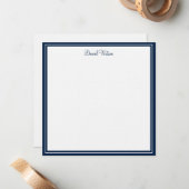 Aangepaste Flat Note Kaart-linnen Notitiekaartje (Voorkant / Achterkant in situ)