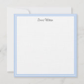 Aangepaste Flat Note Kaart-linnen Notitiekaartje (Voorkant)