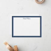 Aangepaste Flat Note Kaart-linnen Notitiekaartje (Voorkant / Achterkant in situ)