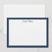 Aangepaste Flat Note Kaart-linnen Notitiekaartje (Voorkant / Achterkant)