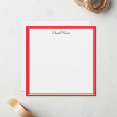 Aangepaste Flat Note Kaart-linnen Notitiekaartje (Voorkant / Achterkant in situ)