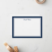 Aangepaste Flat Note Kaart-linnen Notitiekaartje (Voorkant / Achterkant in situ)