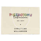 Aangepaste flebotomie-technicus PBT Phlebotomie-te Groot Cadeauzakje (Achterkant)