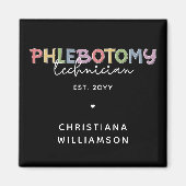 Aangepaste flebotomie-technicus PBT Phlebotomie-te Magneet (Voorkant)