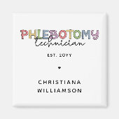 Aangepaste flebotomie-technicus PBT Phlebotomie-te Magneet (Voorkant)