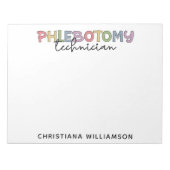 Aangepaste flebotomie-technicus PBT Phlebotomie-te Notitieblok (Voorkant)