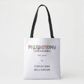 Aangepaste flebotomie-technicus PBT Phlebotomie-te Tote Bag (Voorkant)