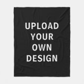 Aangepaste fleece deken Voeg uw foto toe Optionele (Voorkant)