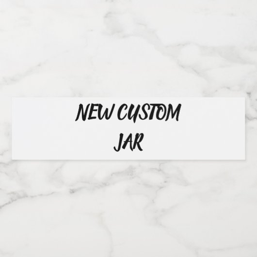 Aangepaste fles waterfles etiket (Enkel label)