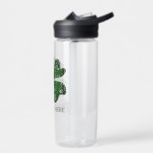 Aangepaste flesje met groene boft waterfles (Links)