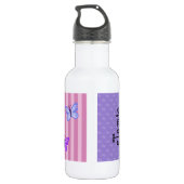 Aangepaste flesje met vlinderwater waterfles (Achterkant)