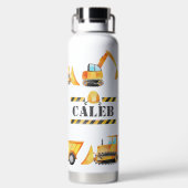 Aangepaste flesje voor bouwwater | Aangepaste naam Waterfles (Achterkant)