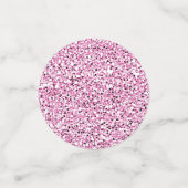 Aangepaste flesjes met fijne zweedse roze glitter confetti (Kleine voorkant)