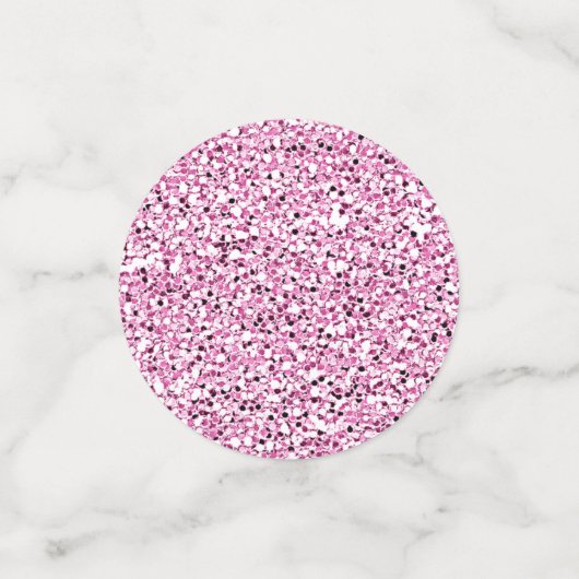 Aangepaste flesjes met fijne zweedse roze glitter confetti (Kleine voorkant)