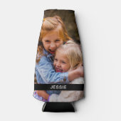 Aangepaste fleskoeler voor foto's en namen flesjeskoeler (Voorkant)