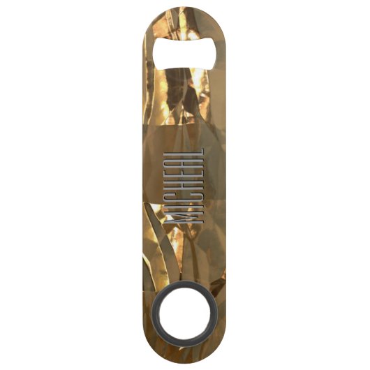 Aangepaste flesopening met gouden flessnelheid voo speed flessenopener (Voorkant)