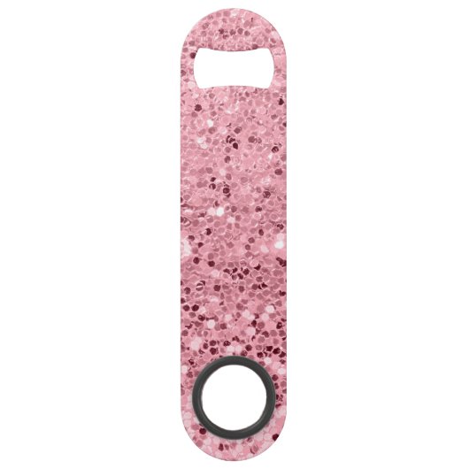 Aangepaste flesopening Roos Gold Glitter Speed Flessenopener (Achterkant)