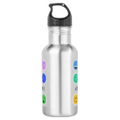 Aangepaste flessen met tekstwater bedienen (Achterkant)