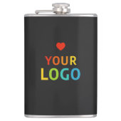 Aangepaste flessen met uw zakelijke Logo Heupfles (Voorkant)