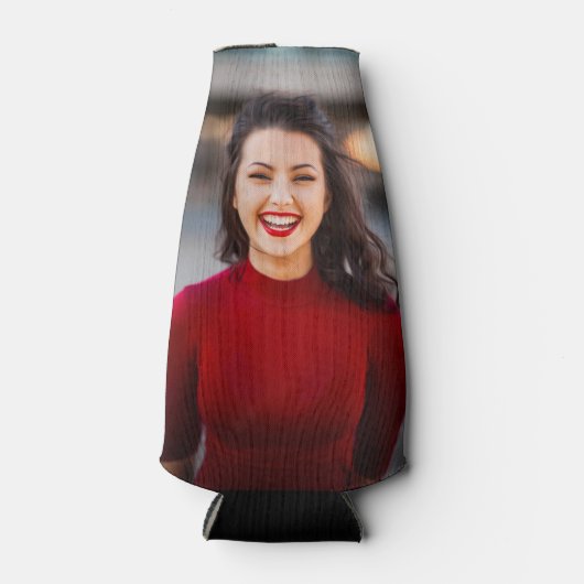 Aangepaste flessenkoeler met één foto-bier flesjeskoeler (Voorkant)