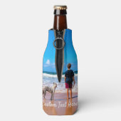 Aangepaste flessenkoeler voor foto's met uw foto's flesjeskoeler (Fles Achterkant)