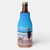 Aangepaste flessenkoeler voor foto's met uw foto's flesjeskoeler (Fles Voorkant)