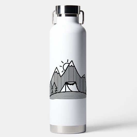 Aangepaste flessenstijl water: Dun kopervacuüm Ins Waterfles (Voorkant)