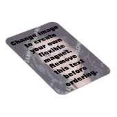 Aangepaste, flexibele foto magneet. Maak je eigen Magneet (Rechterzijde)