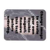Aangepaste, flexibele foto magneet. Maak je eigen Magneet (Horizontaal)