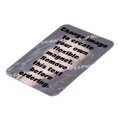 Aangepaste, flexibele foto magneet. Maak je eigen Magneet (Linkerzijde)