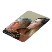 Aangepaste flexibele foto van mam van dochter magneet (Linkerzijde)