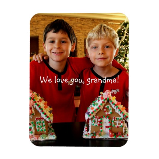 Aangepaste flexibele fotomagneten voor oma magneet (Verticaal)