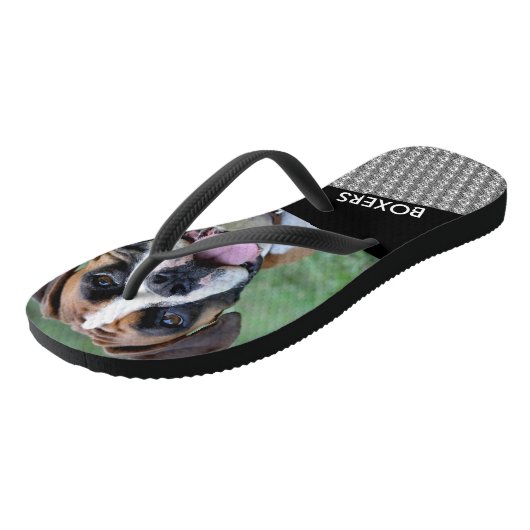 Aangepaste flikkerboxers die de Teenslippers van d (Schuin)