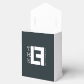 Aangepaste flip-boxes bedankdoosjes (Geopend)