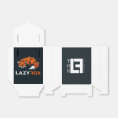 Aangepaste flip-boxes bedankdoosjes (Uitgevouwen)