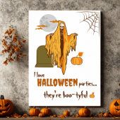 Aangepaste Flirten Skelet Pompoen Halloween Party Poster