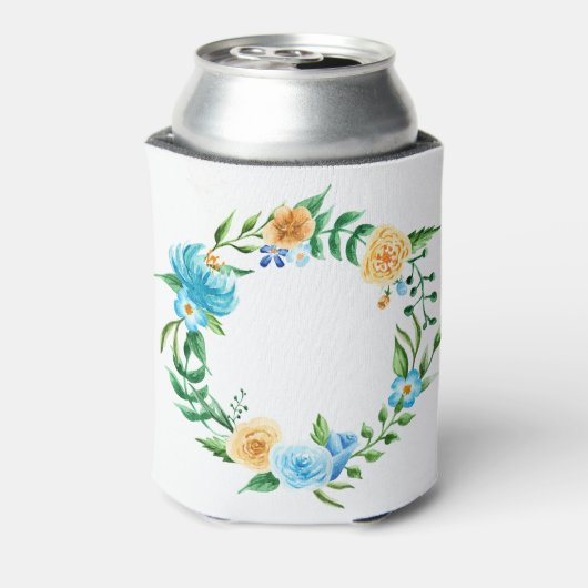 Aangepaste flora Wreath Blikjeskoeler (Blikje Achterkant)