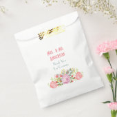 Aangepaste floraal bedankzakje (Gezegeld)