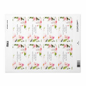 Aangepaste floraal etiket (Full Sheet)